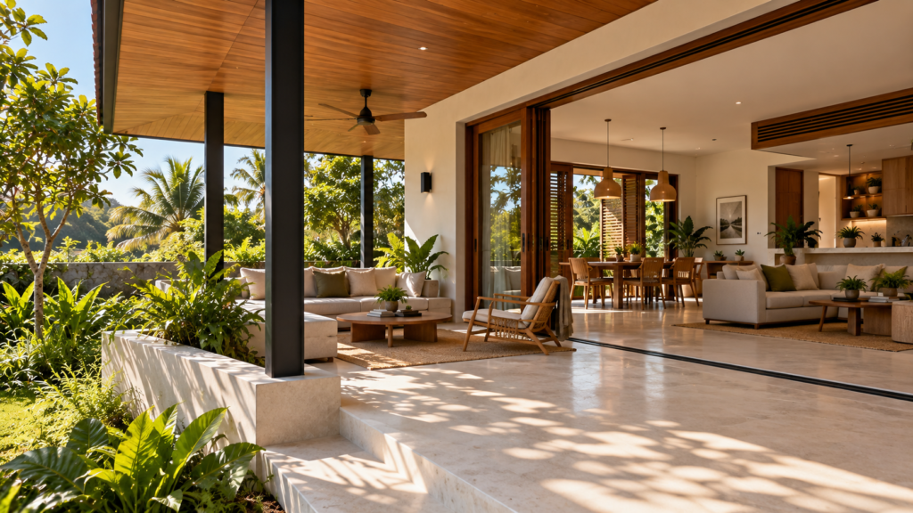 Contemporary hot-climate home Interior