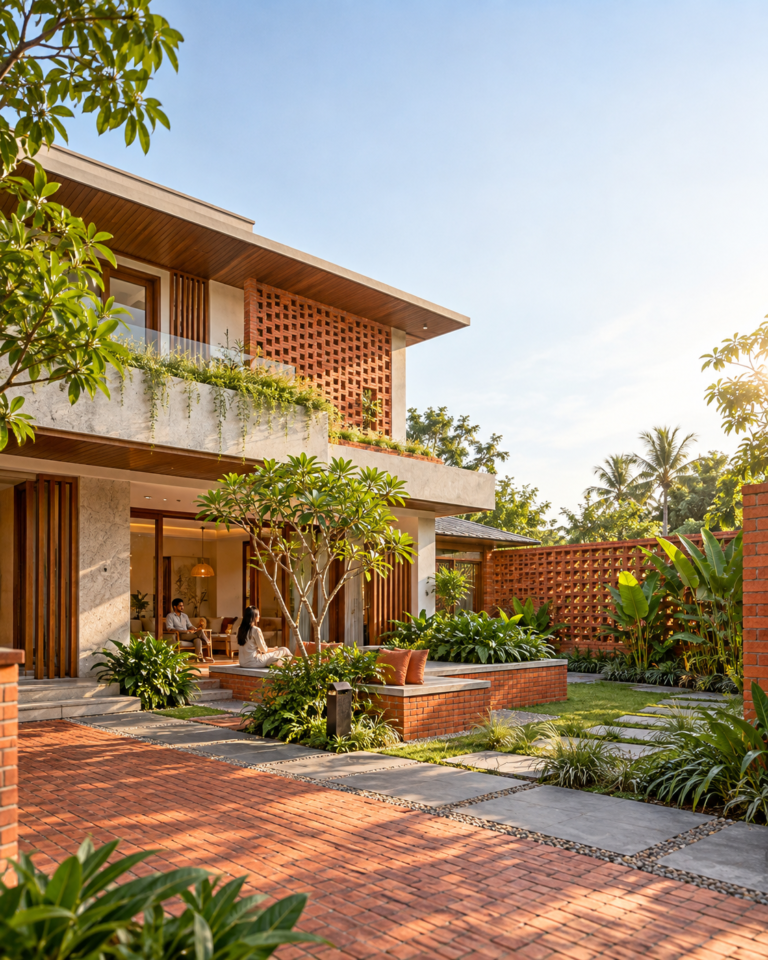 Red Brick Architecture: One Material, Many Roles